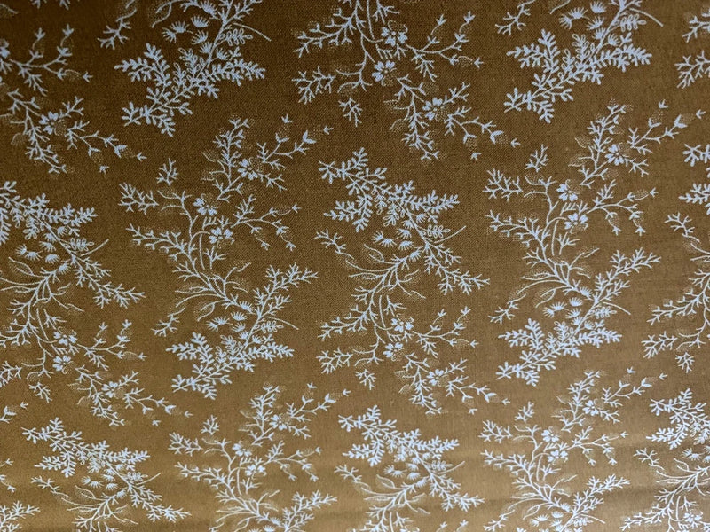 Vintage Cotton Quilting Fabric BTHY Flowering Plants