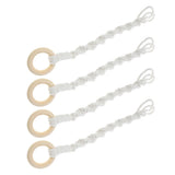 4 Pcs Macrame Hanger Hanging Plants Holder Garden Planter Basket Rope Garden Plants