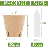 20/60/130pcs Environmentally Friendly Biodegradable Seedling Garden Plants Pots Garden Plants
