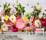 3D Ranunculus Flowers 5942NA Wallpaper Wall Murals Wall Paper Print Mural Romy Ranunculus