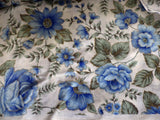 Robert Kaufman Fabric Blue Floral Spring Cotton BTY Flowering Plants