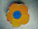 Flower Shaped Tin Sunflower Motif 7Ó Diameter X 1 _Ó Tall Sunflower