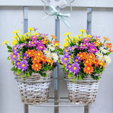 Plastic Artificial Daisy Spinach Chrysanthemum Bouquet for Dining Table 33cm Daisies