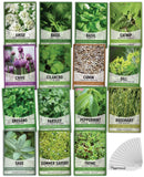 15 Herb Seeds For Planting Varieties Heirloom Non-GMO 5200+ Seeds Indoors, Hydro Garden Plants