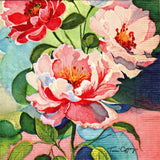 (2) Paper Beverage Napkins for Decoupage/Mixed Media - Peony Bouquet floral Bouquet