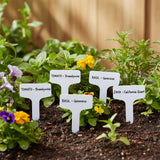 Durable 4-Inch Plastic Garden Labels - 100 Stake Markers for Seedlings & Herbs Garden Plants
