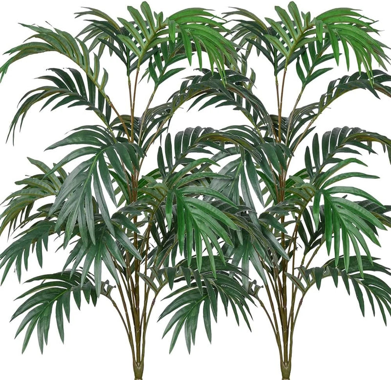 DVGUN 2 Pack Artificial Palm Plants Leaves Faux Fake Tropical Large Palm Tree Im Green Plant