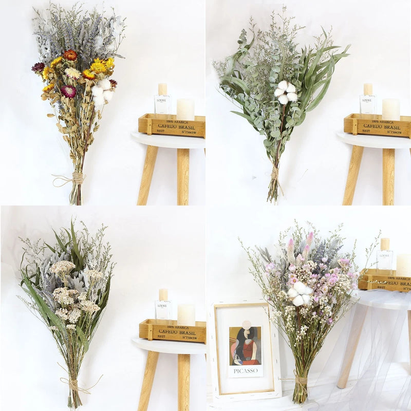 Mixed Dried Natural Scented Rustic Bouquets - Botanical Flowers Pampas Lavender Dried Flower