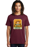 Gardens Mens Graphic Tee, 100% Cotton, Casual Summer Wear Sunflower