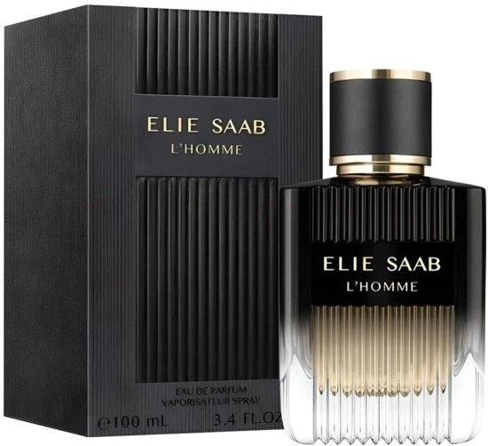 Elie Saab LÕHomme Eau de Parfum 100ml Spray Elegant Woody Citrus Scent New__ EDP
