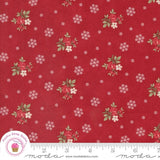 Moda A CHRISTMAS CAROL 44355 13 Red FLORAL 3 SISTERS Quilt Fabric Flowering Plants