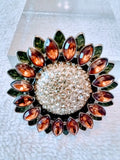 Napier Sunflower __ Coneflower Gold Tone Brooch Sunflower