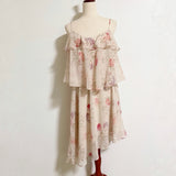A New Day Flounced Hydrangea Floral Asymmetric Hem Dress Size XXL Hydrangea