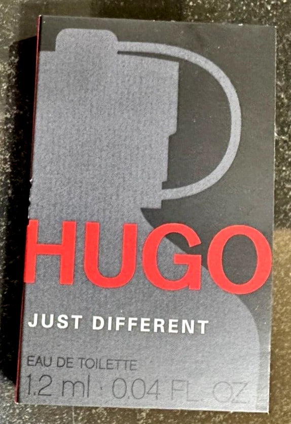 HUGO JUST DIFFERENT EDT for Men. Spray Sample 1.2 ml./0.04 fl. oz. France. New EDT