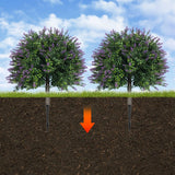 2Pcs Artificial Lavender Plants Artificial Plants with Ground Spikes USA Green Plant