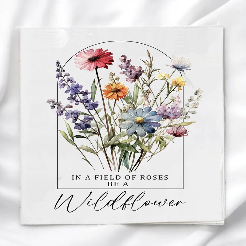 Wild Flowers Fabric Panel Quilt Block for quilting crafting sewing VFQ74968 Flowering Plants