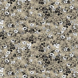 Michael Miller Farm Fresh  Cotton Fabric Floral Khaki Floral By the Yard Flowering Plants