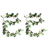 Set of 2 Silk Peony Vines 2M with 28 Flowers for Effortless For Home Decoration Peony