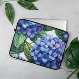 Hydrangea Flower Laptop Sleeve Cover Floral Design Hydrangea