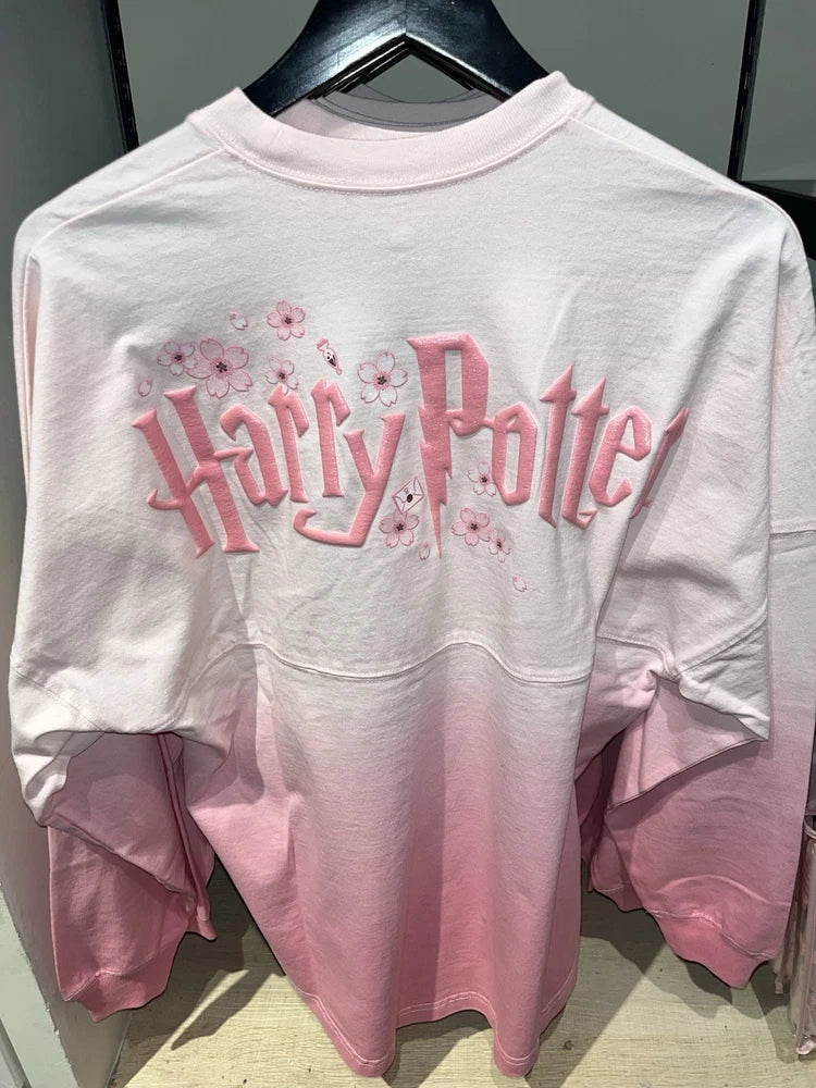 Harry Potter spirit jersey with pink sakura rose print