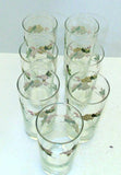 Set Of 7 HTF Martha Stewart Hydrangea Flower Drinking Glasses  6 1/8" Hydrangea