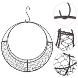 Unique Moon Shape Iron Wire Wreath S Shape Hanging Basket for Garden Home Decor Garden Plants