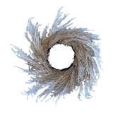 24'' Botanical Artificial Pampas Grass Wreath Home Christmas Wedding Decoration Pampas Grass