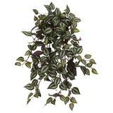 Nearly Natural 23Ó Wandering Jew Hanging Artificial Plant Home Decor Set of 4 Green Plant