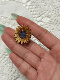 Gold Sunflower Flower brooch Sunflower