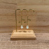 Lily Drop Ð White Flower Vine Earrings Lily