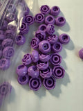 LEGO-NEW-#5904-MEDIUM LAVEND-FLOWER/PEONY ROSE/2 LAYERS/OPEN STUD-10 PIECES Peony