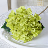Artificial Hydrangea Flowers Fake Silk Bouquet Wedding Party Home Garden Decor Green Plant