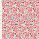 Tilda Jubilee Teardrop Pink by Tone Finnanger 1/2 Yard Flowering Plants