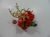 Small Plastic Multi Color Bouquet of Roses - Vintage Roses