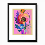 Ranunculus 2 Neon Flower Collage Po Framed Wall Art Poster Canvas Print Picture Ranunculus
