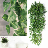 Artificial Hanging Plants Ivy Vine Faux Plastic Indoor Fake Like Real Decor Hot Green Plant