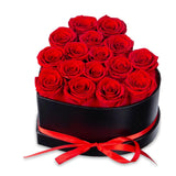 16 Real Preserved Roses Heart Shaped Box Gift Fathers day gift for him Roses