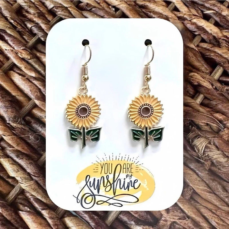 New Handmade Sunflower Dangle Earrings Sunflower