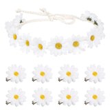1PC Flower Crown Headband and 8PCS Daisy Hair Clips for Hair Hippie Sunflower Daisies
