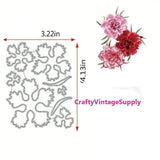 Carnation flower layering metal cutting dies cut machine cutter die Carnation