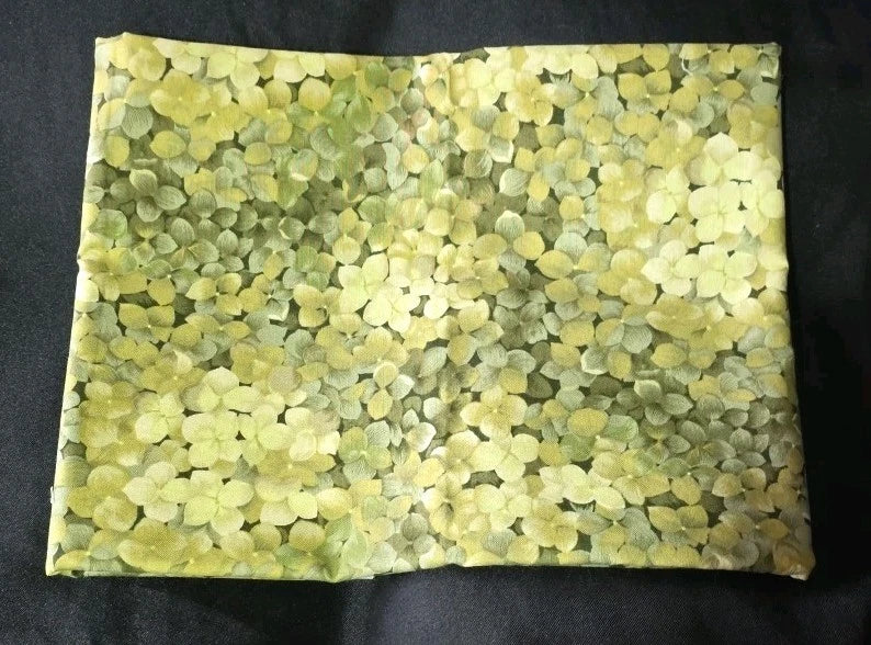 1 Yd Green Hydrangea Blossom Fabric Lakehouse Fabric Flower Petals Hydrangea