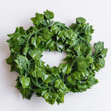 12PCS Artificial Green Plants Evergreen Vine Red Leaf Strip 2M Decoration Green Plant