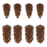 24Pcs Christmas Pine Nuts Cone Dried Flowers Thanksgiving Home Restaurant Decor Dried Flower