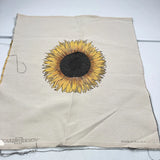 square by design upholstery fabric panel yellow sunflower usa woven 26x26 Sunflower