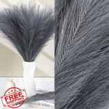 JOLYEAK 30pc Gray Pampas Grass Decor 21" Artificial Vase Filler Pampas Grass