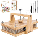 1Set Large Wooden Flower Press Kit - Even Pressure Flowers Pressed DIY Arts Set Dried Flower