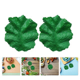 12 Pcs Artificial Food for Display Cabbage Leaves Simulation Green Plants Green Plant