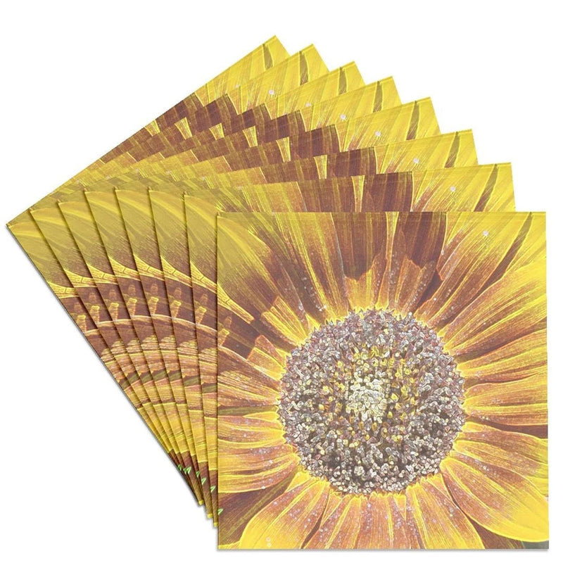 3dRose CST_32606_4 Crystal Colored Sunflower Art Flowers Designs Inspired by ... Sunflower