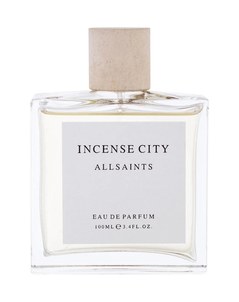 ALLSAINTS Incense City eau de parfum bottle, glass with label, 100 ml