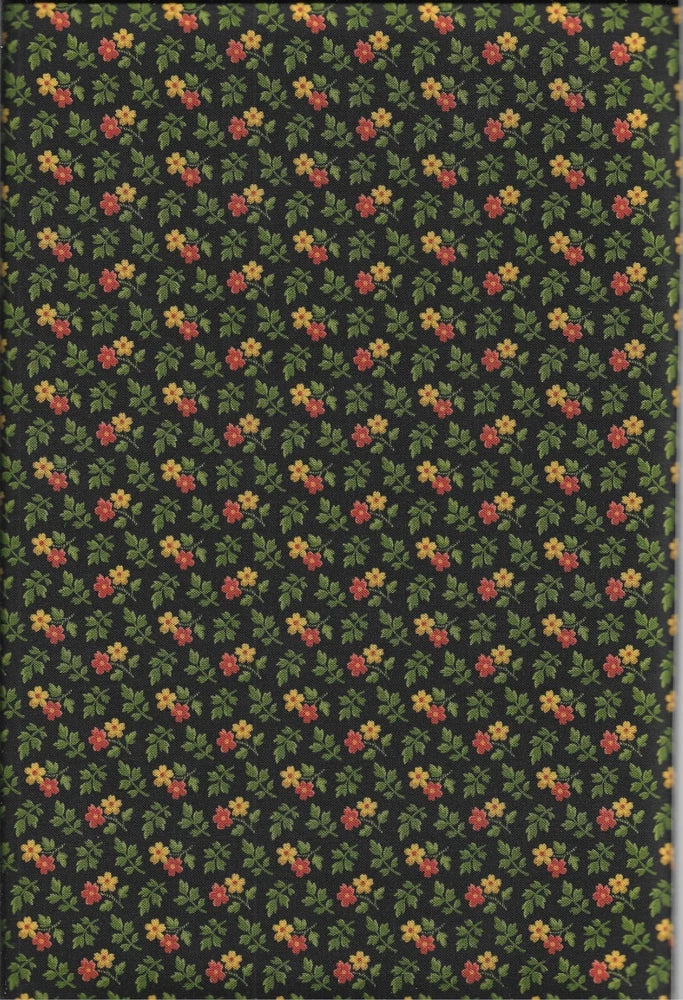 45" 100% Cotton Floral fabric "Autumn Delight" by Marcus Fabrics Flowering Plants